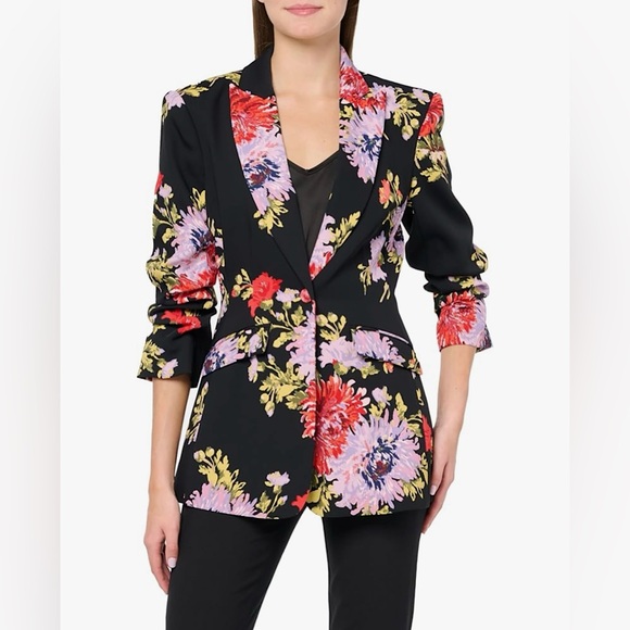 NWT Cinq à Sept Cheyenne Chrysanthemum Print Blazer Jacket Sz 4 Valentines Gift